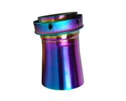 Motor parts coated in PVD titanium rainbow coating Motor parts coated in PVD titanium rainbow coating