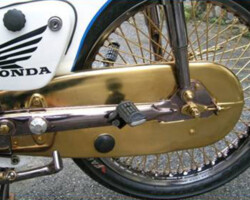 Motor accessories in pvd gold color PVD Titanium Gold Coating