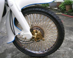 Motor accessories in pvd gold color PVD Titanium Gold Coating