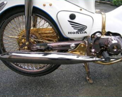 Motor accessories in pvd gold color PVD Titanium Gold Coating