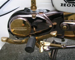 Motor accessories in pvd gold color PVD Titanium Gold Coating