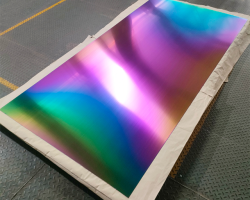 Stainless steel plate in pvd rainbow coating PVD Titanium Rainbow Coating