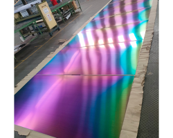 Stainless steel plate in pvd rainbow coating PVD Titanium Rainbow Coating