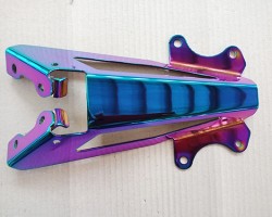 Motorcycle parts coated in pvd coating rainbow Motorcycle parts coated in pvd coating rainbow