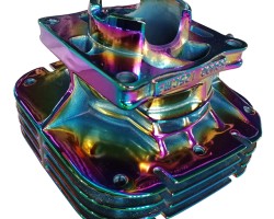 Automotive accessories coated in pvd rainbow coating Automotive accessories coated in pvd rainbow coating