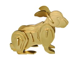 Statue in gold color.