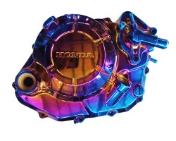 Motorcycle parts in PVD Titanium Rainbow coating Motorcycle parts in PVD Titanium Rainbow coating