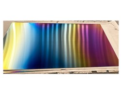 Stainless steel plate in pvd titanium rainbow coating Stainless steel plate in pvd titanium rainbow coating