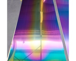 Stainless steel plate in pvd titanium rainbow coating Stainless steel plate in pvd titanium rainbow coating