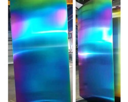 Stainless steel plate in pvd titanium rainbow coating Stainless steel plate in pvd titanium rainbow coating