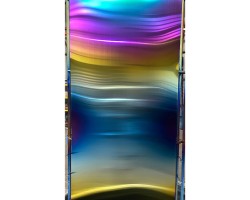 Stainless steel plate in pvd titanium rainbow coating Stainless steel plate in pvd titanium rainbow coating