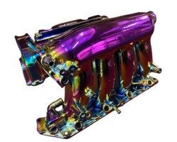 Automotive accessories coated in rainbow color Automotive accessories coated in rainbow color