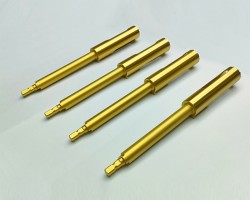 Custom tools coated in PVD Titanium Nitride (TiN) Custom tools coated in PVD Titanium Nitride (TiN)