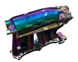 Automotive accessories coated in rainbow color Automotive accessories coated in rainbow color