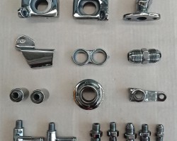 Motor accessories with titanium black PVD coating Motor accessories with titanium black PVD coating