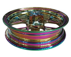 Rims stand out with professional PVD Titanium Rainbow Coating Rims stand out with professional PVD Titanium Rainbow Coating