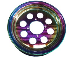 Rims stand out with professional PVD Titanium Rainbow Coating Rims stand out with professional PVD Titanium Rainbow Coating