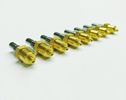 Custom tools coated in Titanium Nitride (TiN) Custom tools coated in Titanium Nitride (TiN)