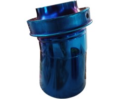 Exhaust pipe coated in PVD Titanium Blue Coating Exhaust pipe coated in PVD Titanium Blue Coating