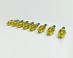 Custom tools coated in Titanium Nitride (TiN) Custom tools coated in Titanium Nitride (TiN)