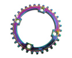 Sprocket coated in PVD Titanium Rainbow Coating Sprocket coated in PVD Titanium Rainbow Coating