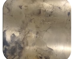 Burnt Finish Stainless Steel Surface (plate) Burnt Finish Stainless Steel Surface (plate)