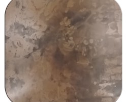 Burnt Finish Stainless Steel Surface (plate) Burnt Finish Stainless Steel Surface (plate)